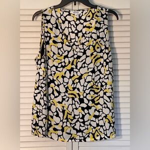 Nine West Sleeveless Top with Geometric Pattern size XL